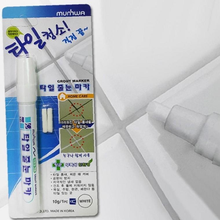 찌든때청소 백색덧칠 고급형 문화 타일줄눈 마카펜마카 마카펜 욕실타일