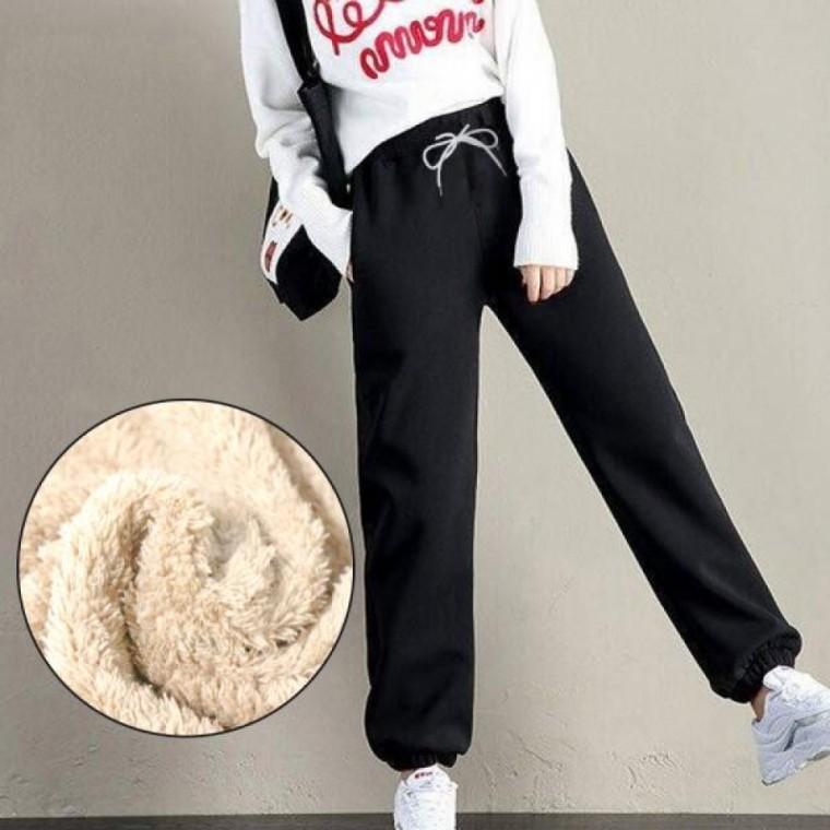 기모 트레이닝바지 여자 조거팬츠 겨울 밴딩 방한바지