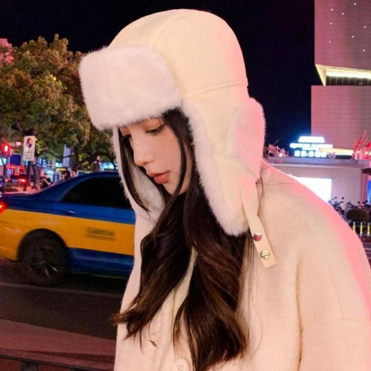 방한 귀달이 여성군밤모자 후드모자 모자 겨울털모자 겨울 따뜻한 군밤모자 여성 군밤