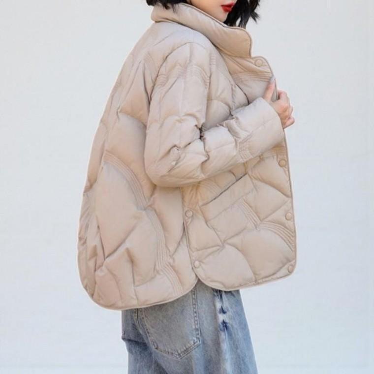 베르 오리털패딩 경량보온 여성패딩 겨울 데일리 아우터 여자패딩 숏패딩 경량 점퍼 숏 다운 패딩 오리털