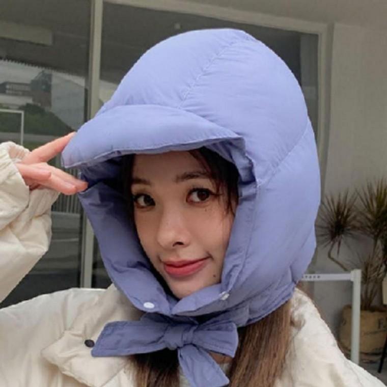 여성 패딩 귀도리 모자 벙거지 귀마개 겨울 귀도리 털 군밤 모자 벙거지보넷 따뜻한 등산모자 스키장모자
