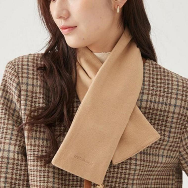 남여공용 벨벳 스카프 방한 커플 머플러 단색 목도리 남성 겨울 남여공용 스카프 목도리 여성 단색 방한