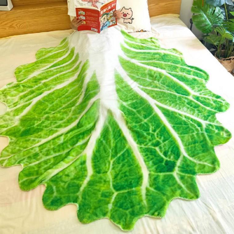 쇼파블랭킷 배추이불 휴대용 겨울담요 웃긴선물 120cm