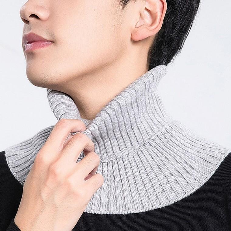남자 여자 겨울 레이어드 페이크 목폴라 넥워머
