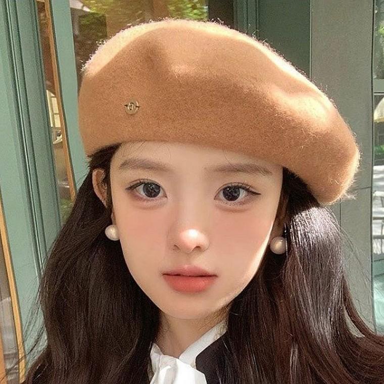 여자 겨울 베이직 데일리 베레모 모자
