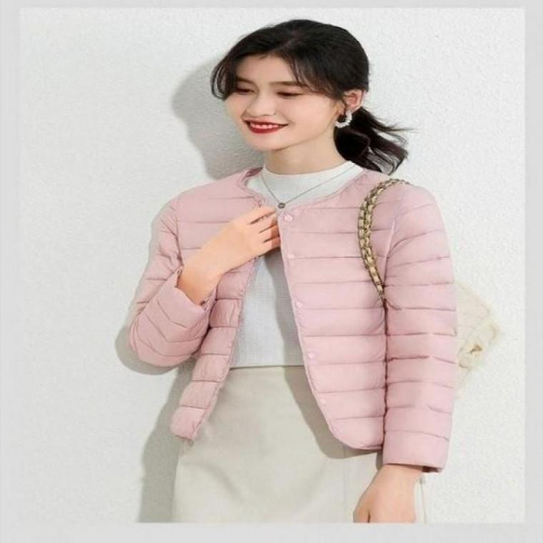 데일리 여성 4컬러 투웨이넥 경량 패딩 점퍼 겨울 이너