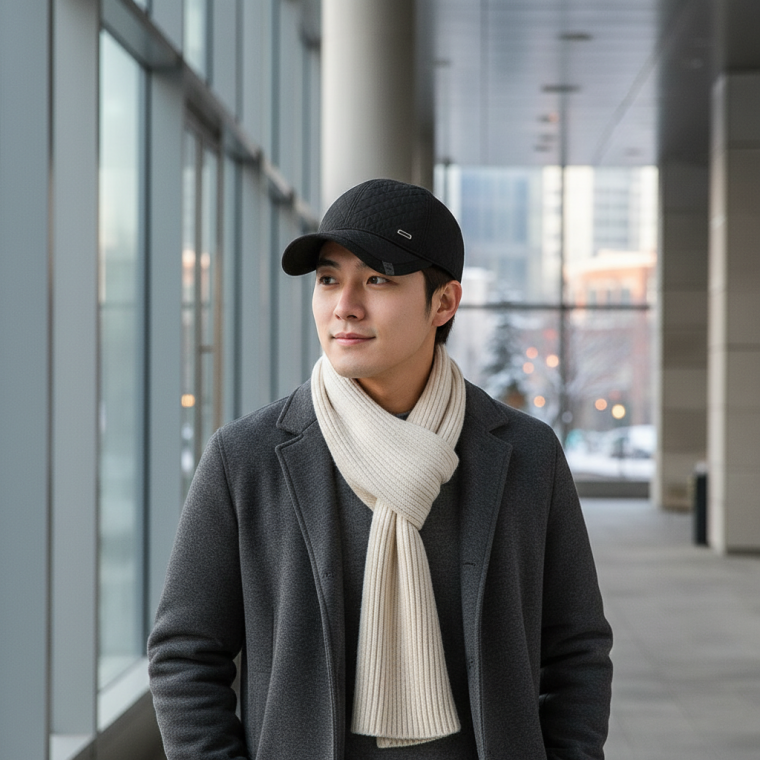 남성용 겨울용 방한용 온열 캡모자 보온성 볼캡 모자