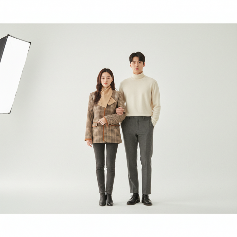 벨벳 원단 커플 보온용 겨울 목도리 남녀 겸용 머플러