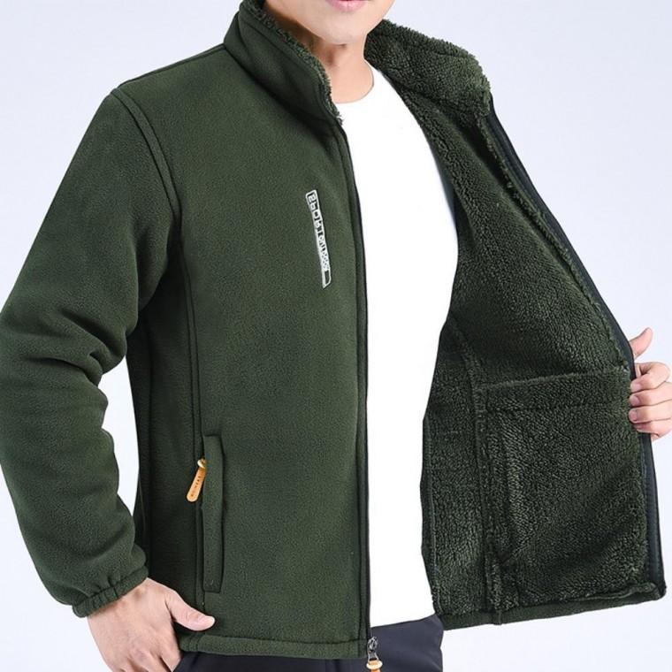 겨울 데일리 남성 기모 후리스 자켓 부드러운 착용감
