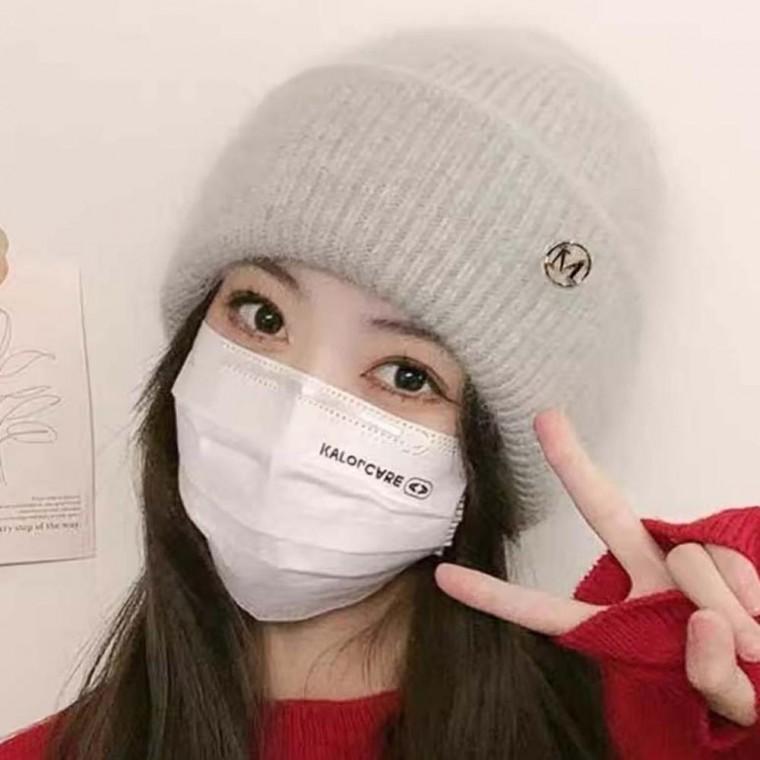 여성 안감양털 니트 모자 부드럽고 따뜻한 겨울 패션 비니