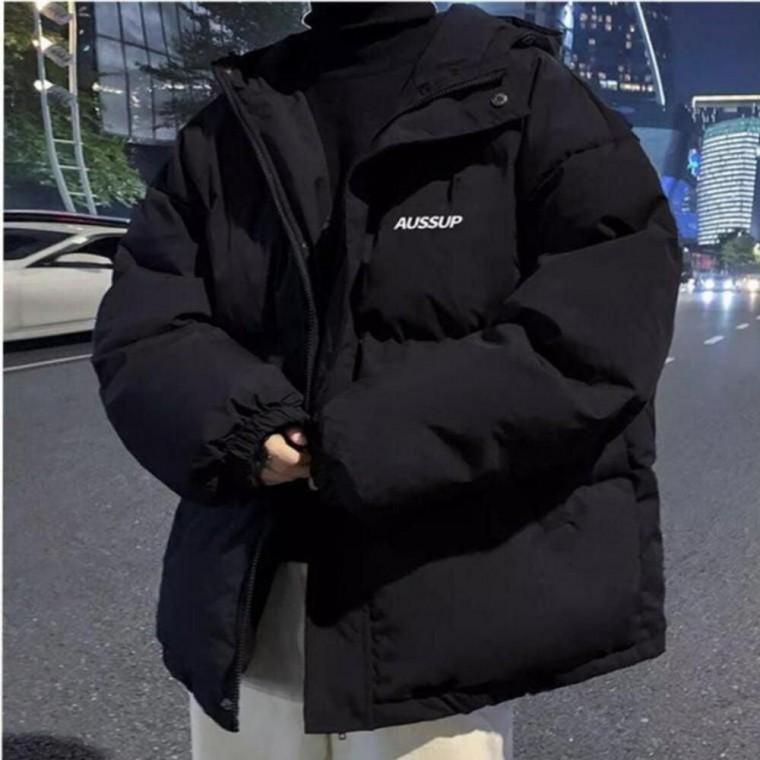볼륨패딩 남성 겨울철 아우터 부드럽고 포근한 레터링 패딩점퍼 남성야상점퍼 야상 남성 의류점퍼 아우터