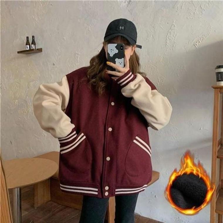 여성 데일리 기모안감 겨울 패션 야구점퍼 LK J021 패션점퍼 여성점퍼 캐주얼점퍼 야구점퍼 기모점퍼