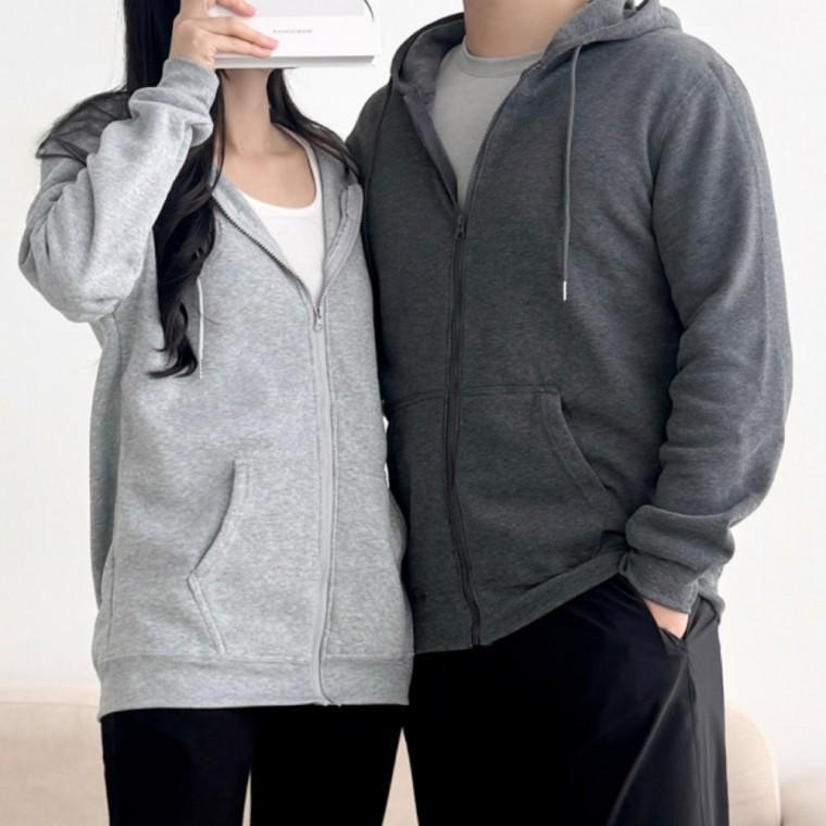 후드집업 기모 겨울 베이직 공용 남녀 패션 데일리