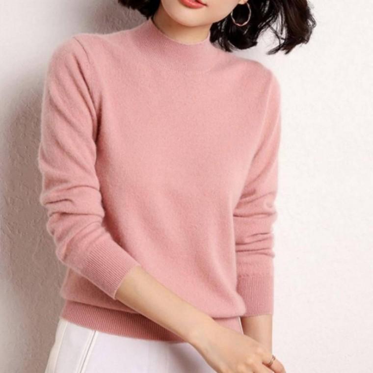 캐시미어혼방 기본폴라 포근한 반목니트 겨울소장가치