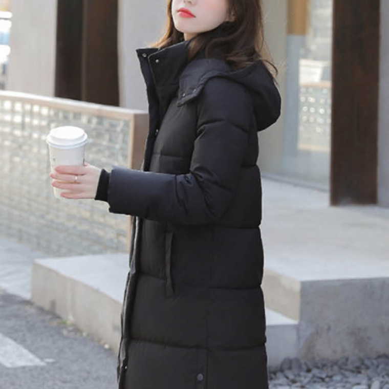 학생롱패딩 방한 서 캐주얼 오는 모던 겨울 롱패딩 데일리 발목까지