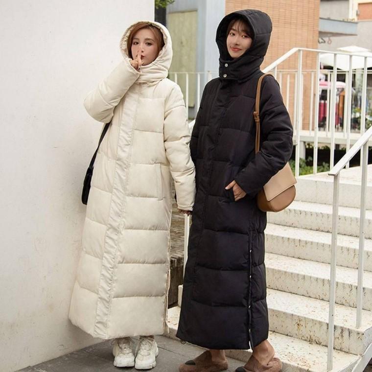 단추 캐주얼 세이츠 데일리 한파대비 사이드 학생롱패딩 롱패딩 방한 겨울 따뜻한 후드