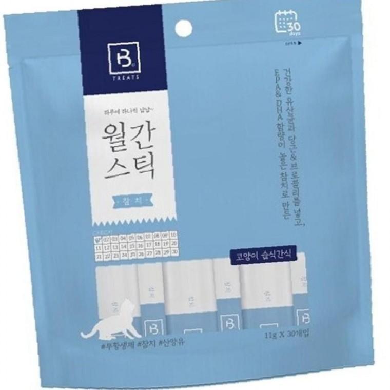 고양이 소프트 습식 참치 30개입 1P 영양 스틱 파우치