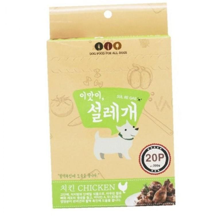 강아지 습식 내구 스틱 치킨 15g 20개입 1P 파우치