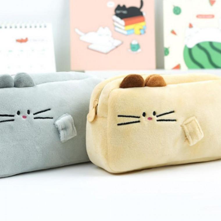 깍지 냥냥이 필통 파우치 연필 필기구 케이스 신학기