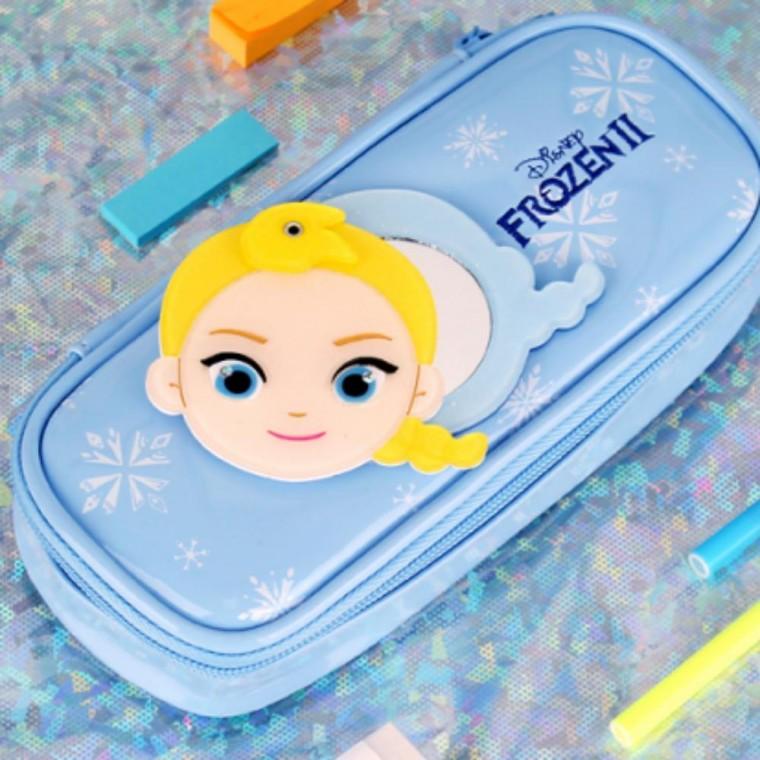 학용품 파우치 블루 필통 케이스 펜슬 거울 신학기