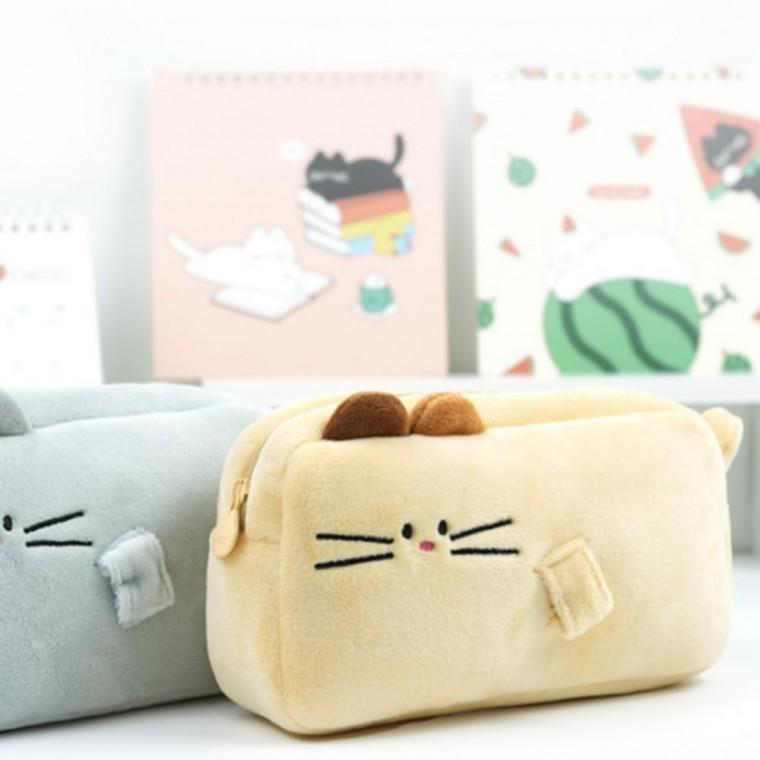 파우치 냥이 (랜덤1개) 화장품 케이스 필통 신학기
