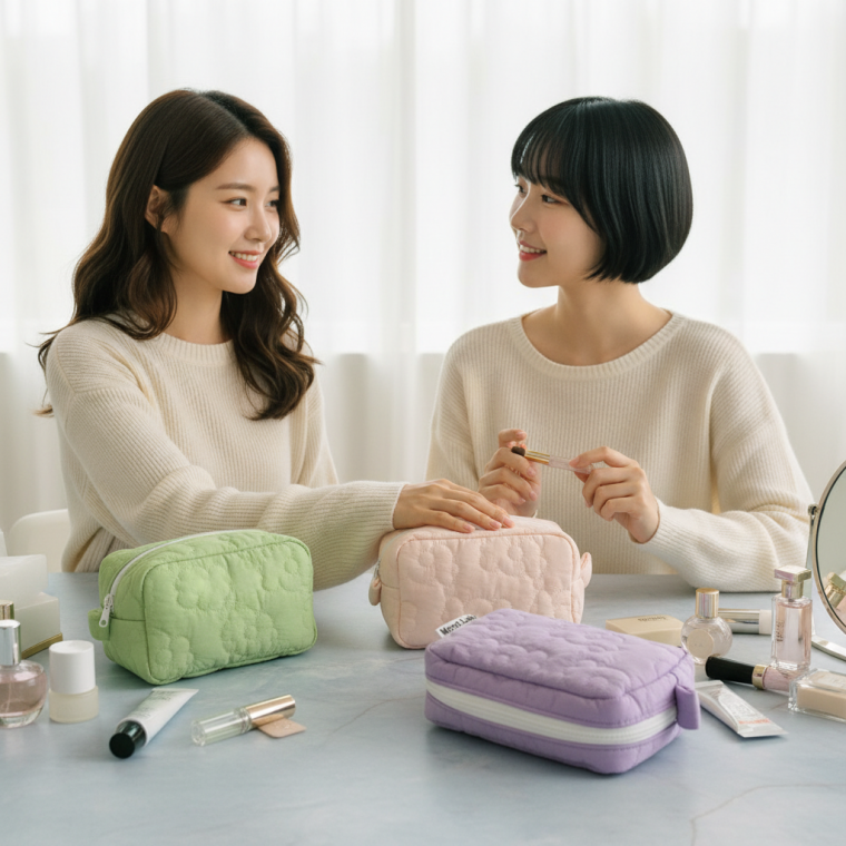 여행용 휴대용 화장품 파우치 소품 정리 수납 가방
