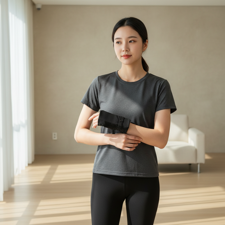 러닝 손목밴드 수납 파우치 휴대폰 포켓 케이스