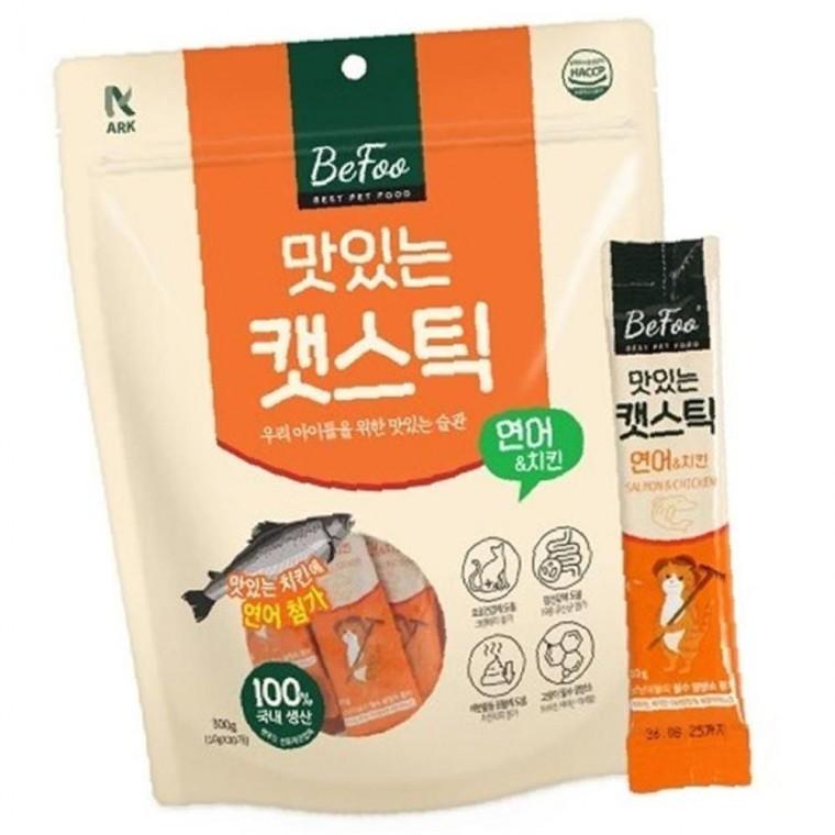 고양이 베이직 맛있는 스틱 연어 300g 1P 습식 파우치