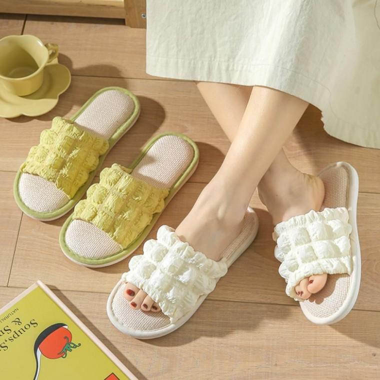 폼폼린넨슬리퍼 층간소음방지 실내화 거실화 슬리퍼