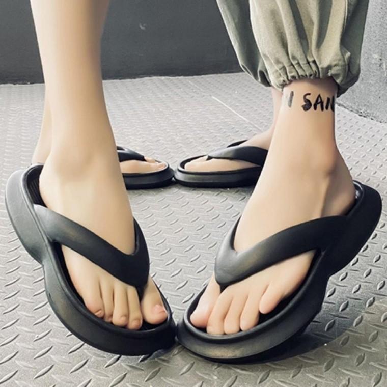 2컬러 남녀공용 고무 쪼리 슬리퍼 LK윙쪼리