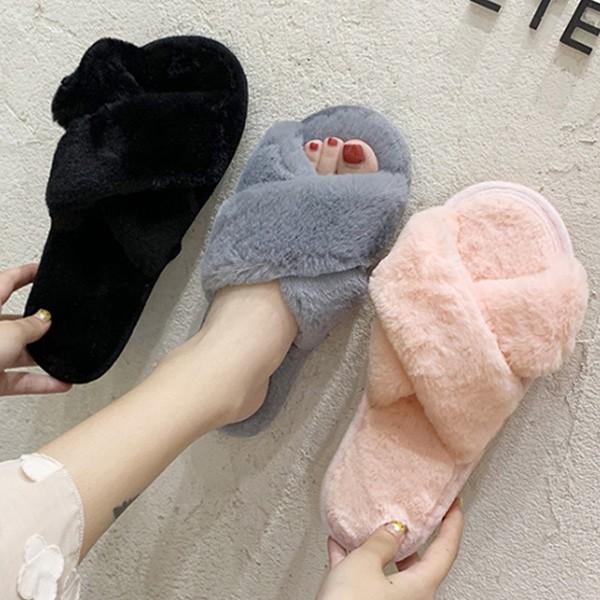 여성 신발 부츠 털신발 털X슬리퍼 3컬러 AL600