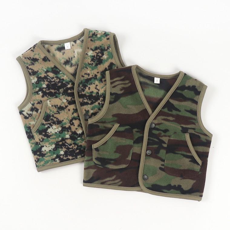 밀리터리 플리스 조끼 군인 아동군복 키즈 후리스 수면 베스트