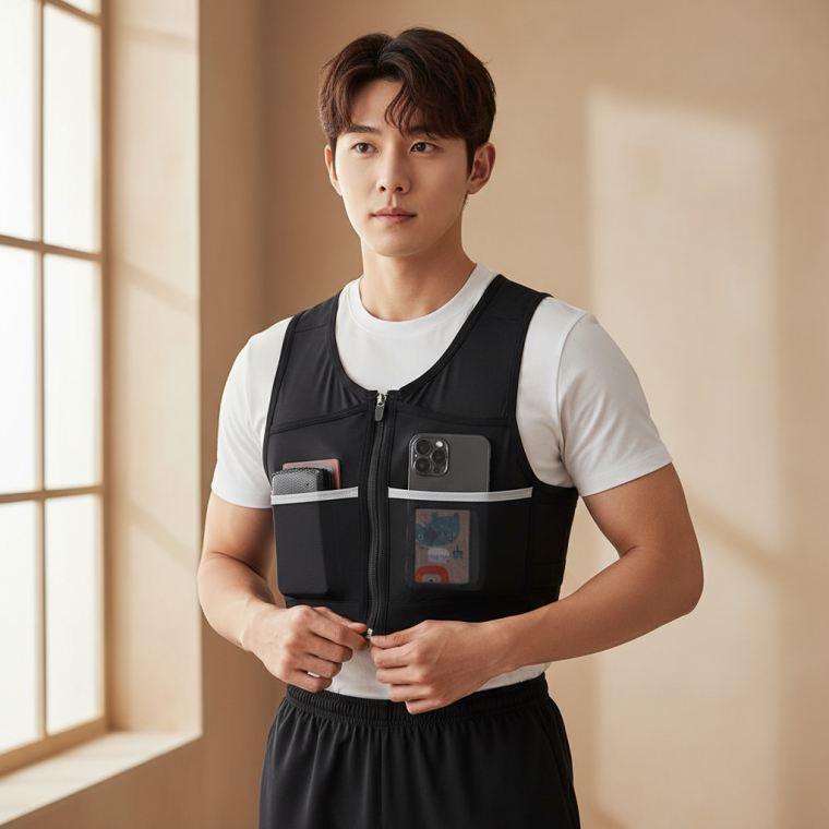 러닝 하이킹 슬링 백팩 조끼 스포츠 메쉬 운동용 가방