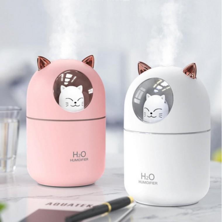 냥냥이 고양이 야옹이 미니 무드등 인테리어 가습기