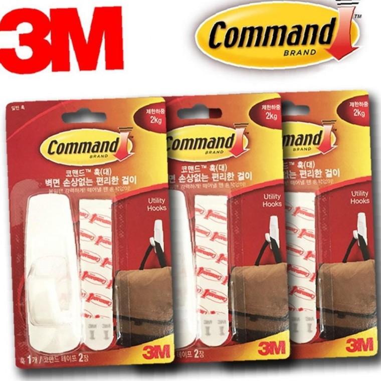 벽걸이 3M 멀티 후크행거 대형 3P옷걸이 벽면걸이 벽고리 코맨드 쓰리엠