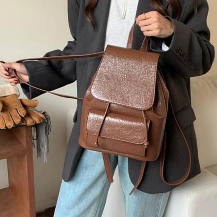 대학생 직장인 스트랩 포켓 미니 백팩 데일리 책가방