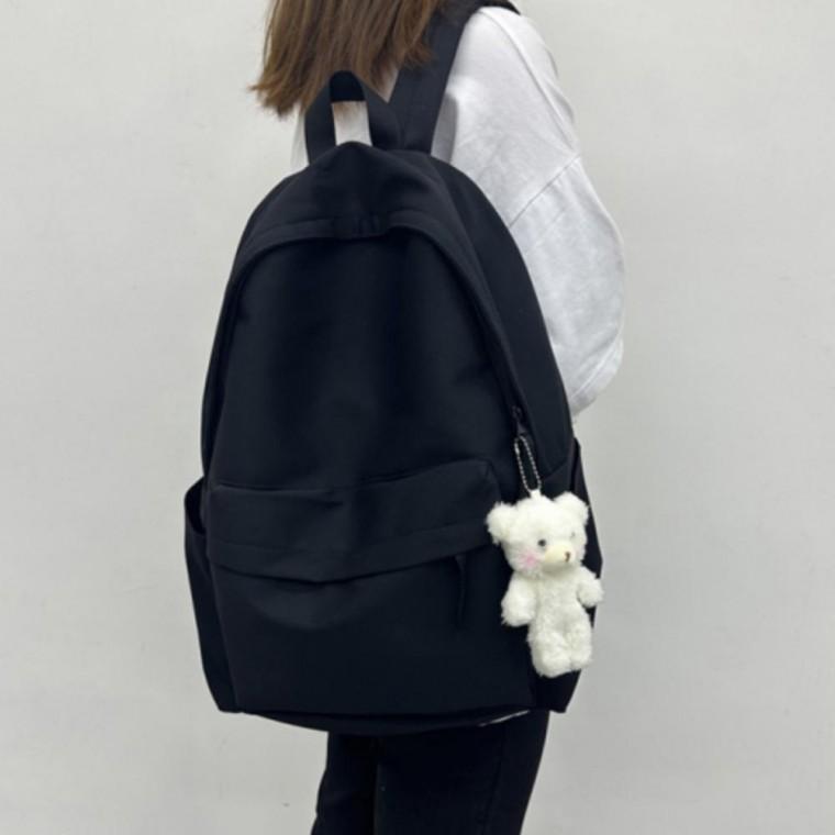 학생 가방 데일리 베이직한 여성 백팩 캐주얼