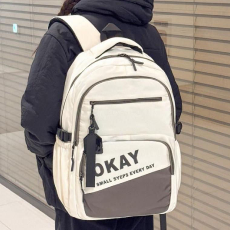 PA 책가방 백팩 중고생 캐주얼 신학기 대학생 입학 여행 배낭 남학생 학원가방