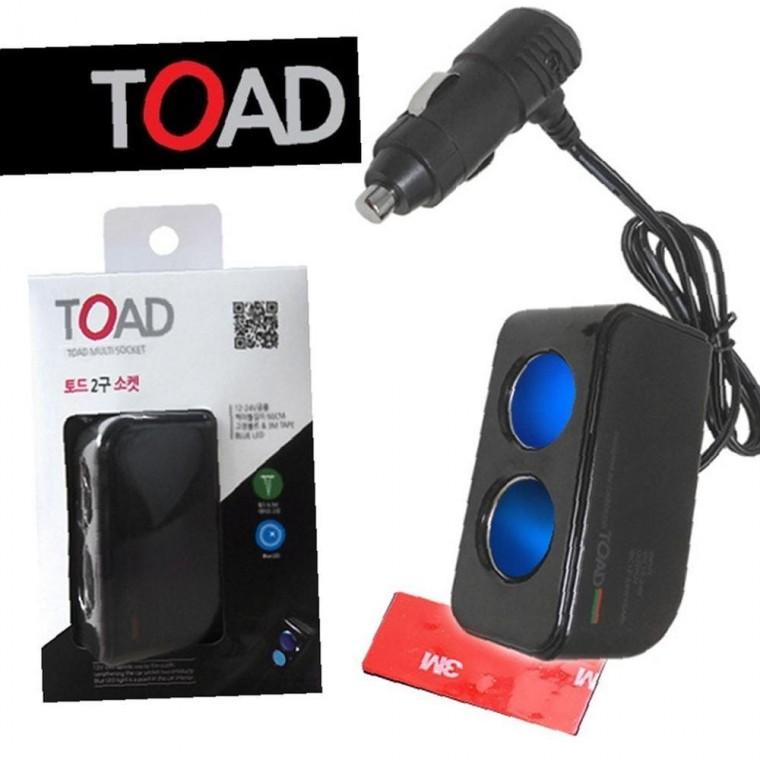 토드213 LED 3M테이프 2구 차량용 확장소켓멀티소켓 차량소켓 차량용품