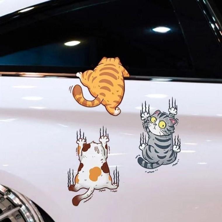 쏘투 고양이 차량용 스티커 DIY 자동차장식 스크래치가림