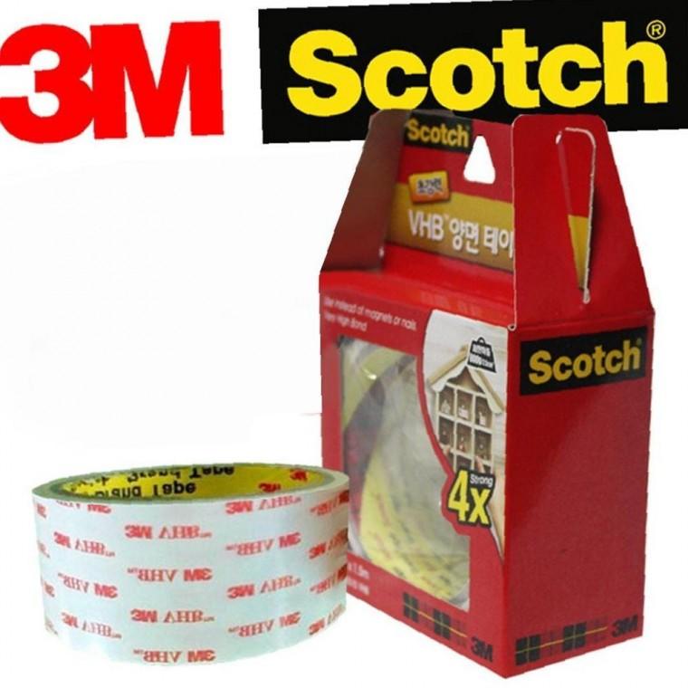 3M 4배 데일리 초강력 VHB 광폭 양면테이프4배강력 강력테이프 차량용 홈용