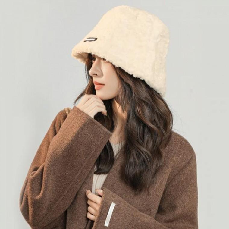 뽀글이 양털모자 여자 여성 겨울 캠핑 벙거지 버킷햇