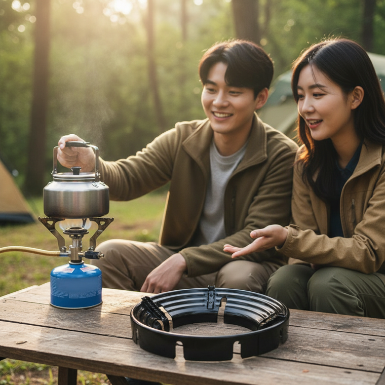 캠핑용 가스렌지 바람막이 3p 바람차단 커버 가림막
