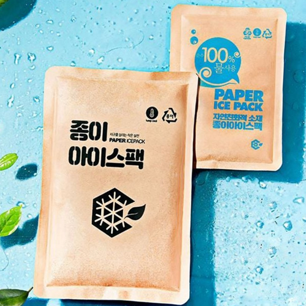 휴대용 종이 아이스팩 재사용 캠핑 아이스팩 도시락 택배