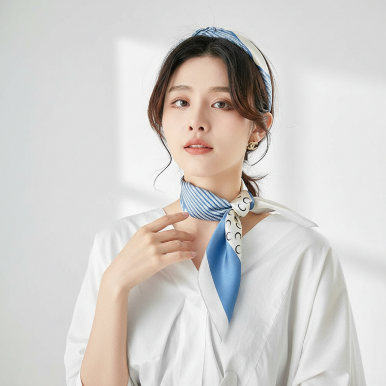 미니 스카프 가방 스트랩 쁘띠 여성 헤어밴드