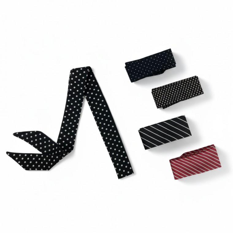 도트 패턴 슬림 타이 스카프 머플러 5color LM-0851