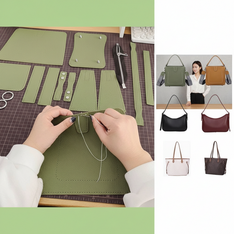 셀프 가죽 토트백 DIY 가죽 가방 만들기 재료 공예