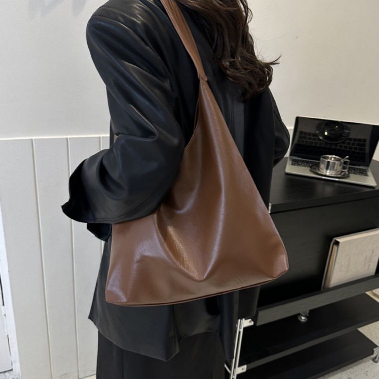 여성용 가벼운 호보숄더 토트백 배색 디자인 보부상가방