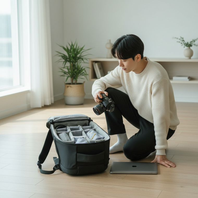 카메라 가방 방진 케이스 45cm 수납 파우치