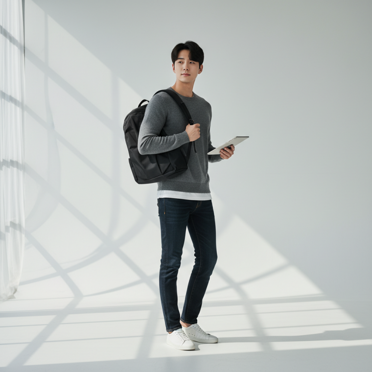 초경량 방수 백팩 직장인 학생 출퇴근 여행용 가방